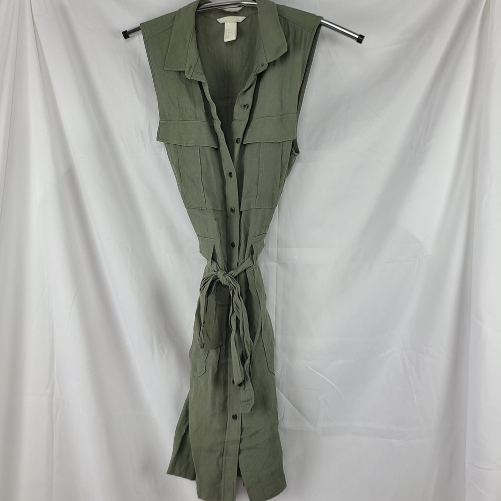 H&M dress Olive Green Sz 6